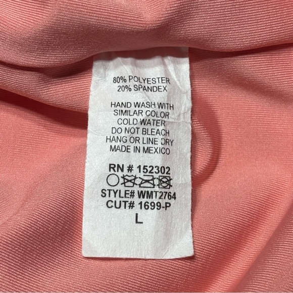 Wasabi Mint Top Womens Large Crewneck Sleeveless Cropped Double Layer Activewear - Picture 3 of 4